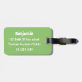 Cute Clydesdale draft horse cartoon illustration Bagagelabel (Achterkant horizontaal)