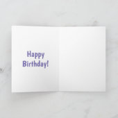 Cute Clydesdale draft horse cartoon illustration Kaart (Binnen)