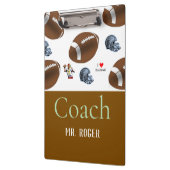 Cute Coach Football Sports Clipboard  Klembord (Links)
