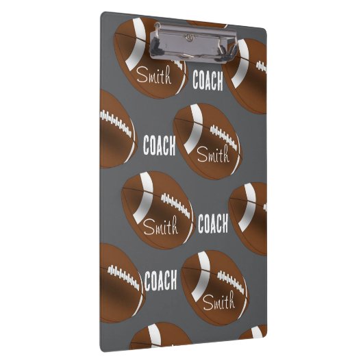 Cute Coach Football Sports Clipboard  Klembord (Rechts)