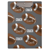 Cute Coach Football Sports Clipboard  Klembord (Voorkant)