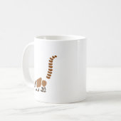 Cute Coati Mundi Abstracte Art Koffiemok (Voorkant links)