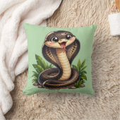 Cute Cobra Slang Kawaii Kussen Kussenhoes (Deken)