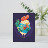 Cute Cock met Lollipop Briefkaart (Staand voorkant)