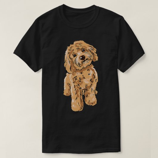 Cute Cockapoo Dog Illustratie Cockapoo Owner Love T-shirt (Design voorkant)