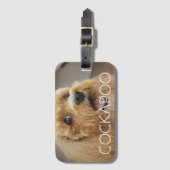 Cute Cockapoo Dog Pet Animal Hondenliefhebber Trav Bagagelabel (Voorkant (verticaal))