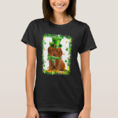 Cute Cockapoo Dog St Patricks Day Irish Shamrock B T-shirt (Voorkant)