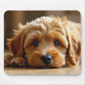 Cute Cockapoo Puppy – Adorable Dog Mouse Pad Muismat (Voorkant)