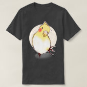 Cute Cockatiel Bird T-shirt (Design voorkant)