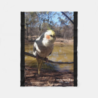 Cute Cockatiel Fleece Blanket