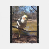 Cute Cockatiel Fleece Blanket Deken (Voorkant)