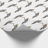Cute Cockatiel Frenzy Wrapping Paper Cadeaupapier (Hoek)