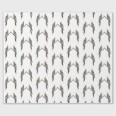 Cute Cockatiel Frenzy Wrapping Paper Cadeaupapier (Vlak)