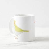 Cute Cockatiel Gift Yellow White Budgie Paraket Koffiemok (Voorkant links)