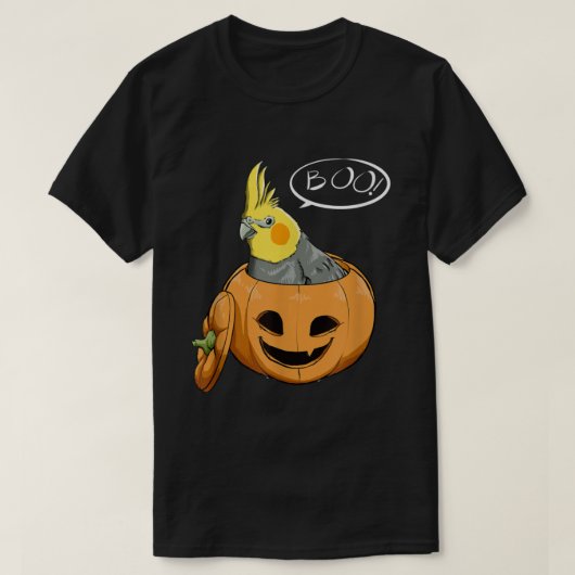 Cute Cockatiel Halloween T-shirt (Design voorkant)
