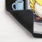 Cute Cockatiel Vogel op Laptop Muismat (Hoek)