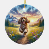 Cute Cocker Spaniel Aandenken Keramisch Ornament (Voorkant)