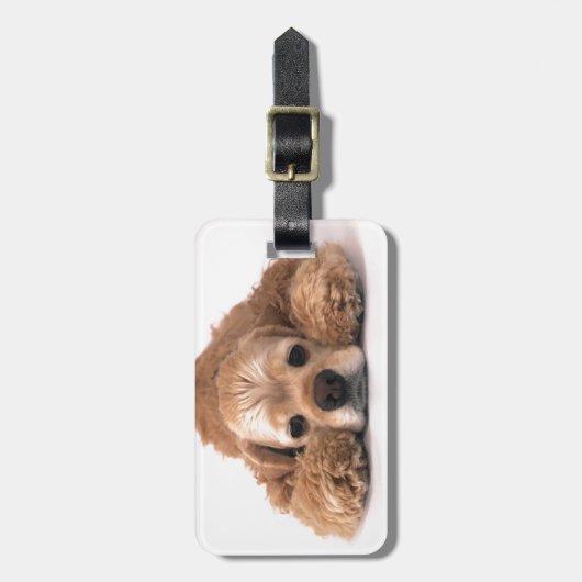 Cute Cocker Spaniel Bagagelabel (Voorkant verticaal)