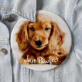 Cute Cocker Spaniel Dog Badge/Pin Ronde Button 6,0 Cm (In situ)