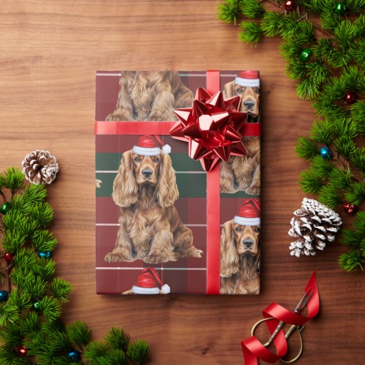 Cute Cocker Spaniel Fun Dog Lover Christmas Cadeaupapier (Feestdagen Geschenken)