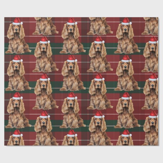 Cute Cocker Spaniel Fun Dog Lover Christmas Cadeaupapier (Vlak)