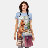 Cute Cocker Spaniel Gingerbread Baking Christmas Schort (Gedragen)