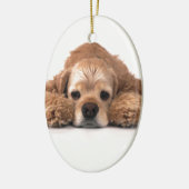 Cute Cocker Spaniel Keramisch Ornament (Links)