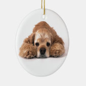 Cute Cocker Spaniel Keramisch Ornament (Rechts)