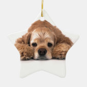 Cute Cocker Spaniel Keramisch Ornament (Voorkant)