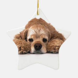 Cute Cocker Spaniel Keramisch Ornament