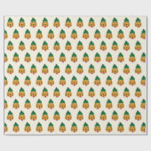 Cute Cocker Spaniel met een Pet Pattern kerst Cadeaupapier (Vlak)