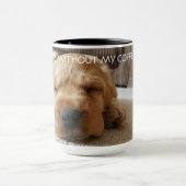 Cute Cocker Spaniel Napping Personated Mok (Midden)