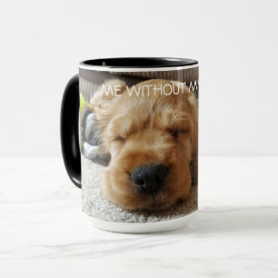 Cute Cocker Spaniel Napping Personated Mok