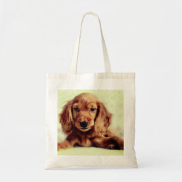 Cute Cocker Spaniel Puppy Dog Canvas tas