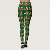 Cute Cocker Spaniel Puppy Kerstmis Leggings (Achterkant)