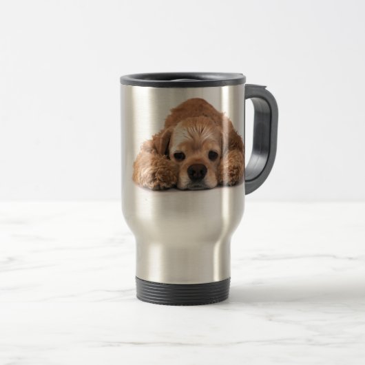 Cute Cocker Spaniel Reisbeker (Voorkant rechts)