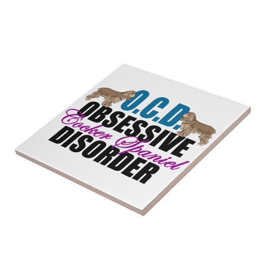 Cute Cocker Spaniel Tegeltje (Zijkant)