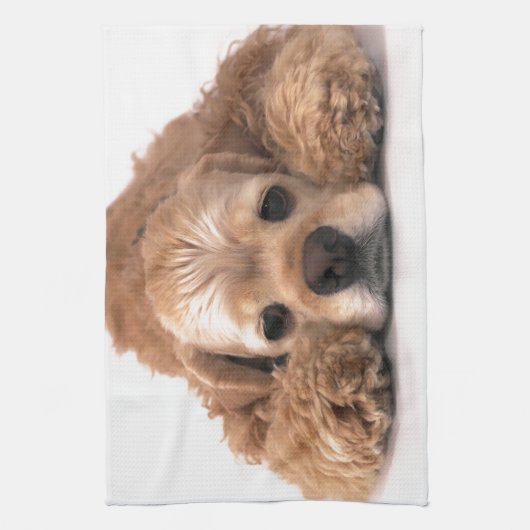 Cute Cocker Spaniel Theedoek (Verticaal)