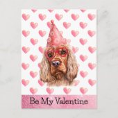 Cute Cocker Spaniel zijn mijn Valentijn Dog Valent Feestdagenkaart (Voorkant)