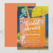 Cute Cocktail Mason Jar Bridal Shower Kaart (Voorkant / Achterkant)