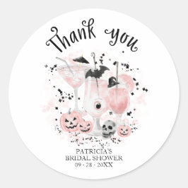 Cute Cocktails Halloween Vrijgezellenfeest Ronde Sticker