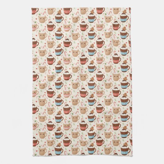 Cute Cocoa Holiday Apron Theedoek (Verticaal)