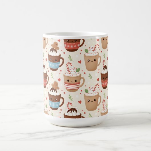 Cute Cocoa Holiday Coffee Mug Koffiemok (Center)
