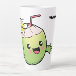 Cute Coconuts, aangepaste naam Latte Mok
