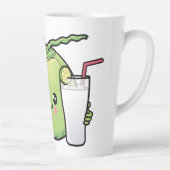 Cute Coconuts, aangepaste naam Latte Mok (Rechts)