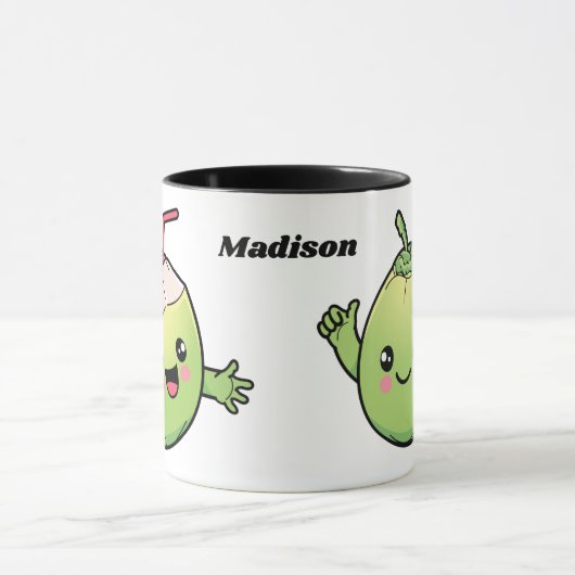 Cute Coconuts, aangepaste naam Mok (Midden)