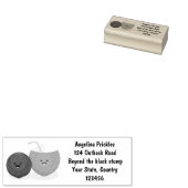 Cute coconuts cartoon rubberstempel (Gestempeld)