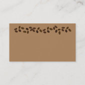 Cute Coffee Bean Shop Punch Visitekaartje (Achterkant)