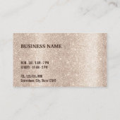 Cute Coffee Beans Gold Glitter Coffee Loyalty (Achterkant)