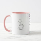 Cute "Coffee & Chill" Kawaii Mug – Coffee Lover GF Mok (Links)